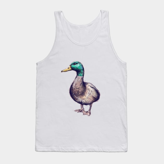 Mallard Duck Tank Top by JuicyCreations